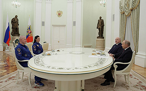 Lukashenko, Putin meet with Vasilevskaya, Novitsky in Kremlin