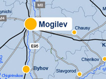 The map of the Mogilev region
