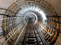 В тоннеле Минского метрополитена