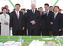 The construction site of the first phase of the industrial park