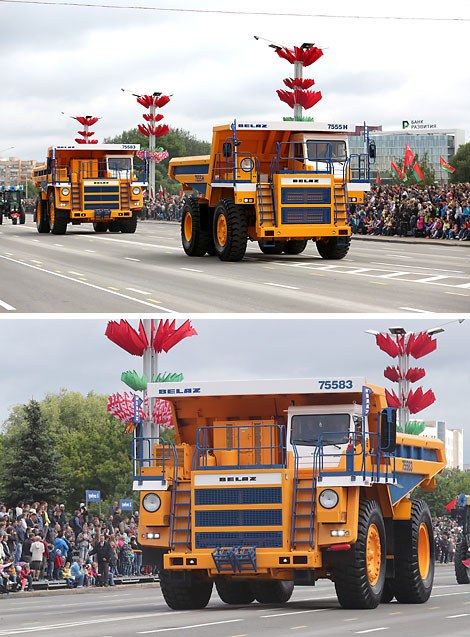 Vehicles parade in Minsk