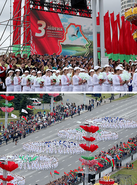 Youth parade on Independence Day