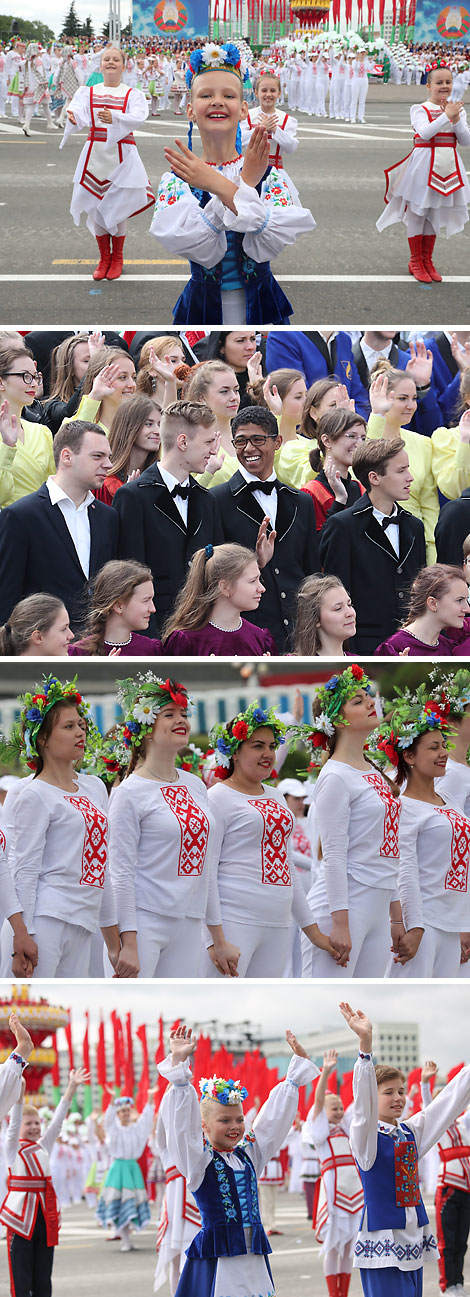 Youth parade on Independence Day