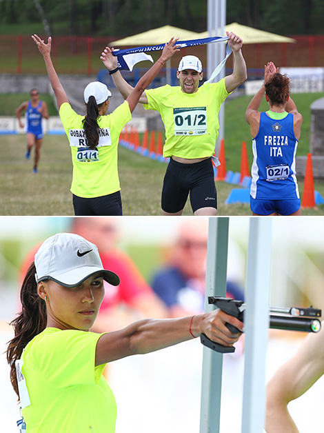 Team Russia, the winner of the 2017 UIPM European Modern Pentathlon Championships in Minsk 