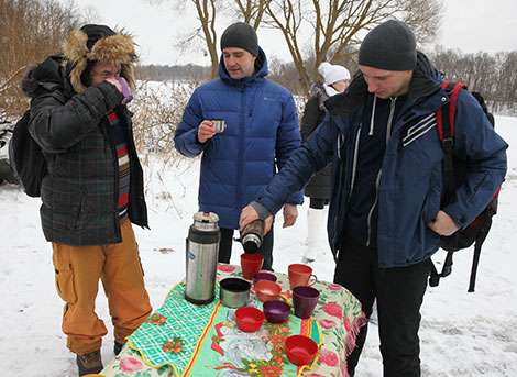 Orthodox believers take ice plunges in Vitebsk District