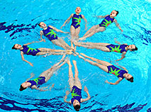 Synchronized swimming competitions in Brest