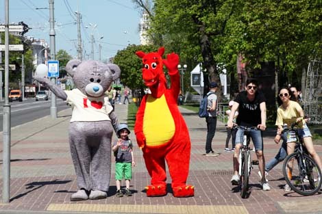 Labor Day celebrations in Gomel