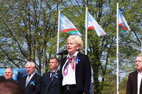 Belarus’ Labor and Social Security Minister Irina Kostevich