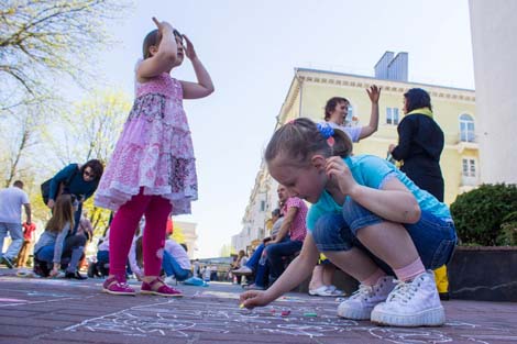 Labor Day celebrations in Mogilev