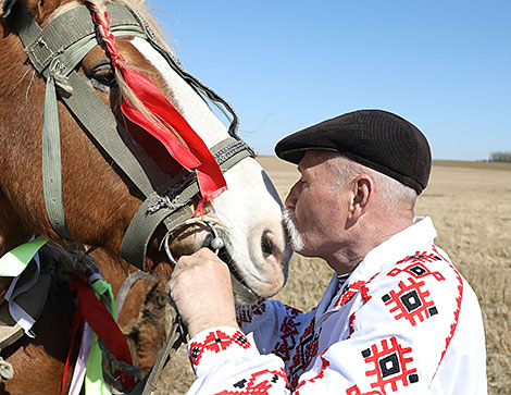 A spring planting festival in Mogilev Oblast