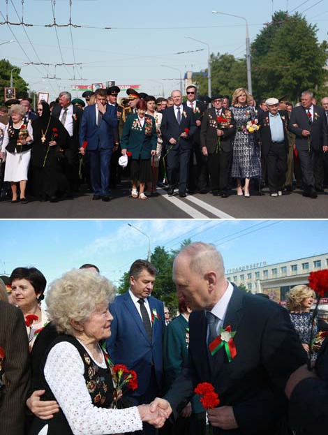 The Victory Day celebrations in Grodno