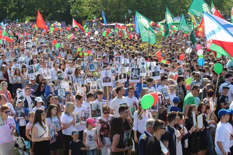 The Victory Day celebrations in Grodno