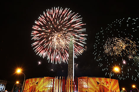 Victory Day fireworks in Minsk