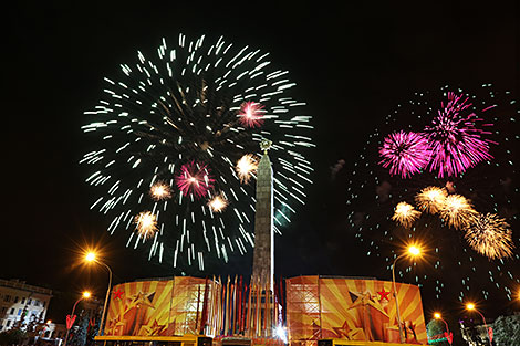 Victory Day fireworks in Minsk