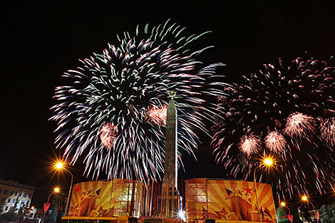 Victory Day fireworks in Minsk