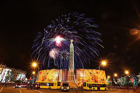 Victory Day fireworks in Minsk