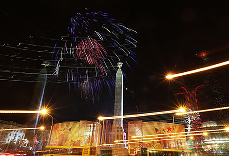 Victory Day fireworks in Minsk