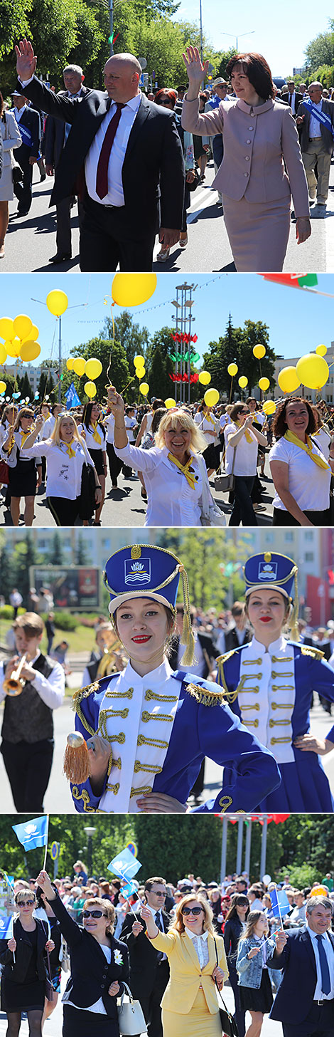 Festive procession gathered about 3,000 local residents 