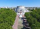 View of the Bolshoi Theater of Belarus from the quadcopter