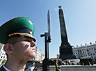 Сeremony to lay wreaths and flowers at the Victory Monument 