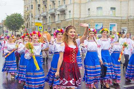 Festive Parade in Mogilev