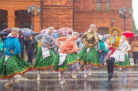 Festive Parade in Mogilev