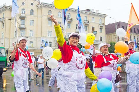 Festive Parade in Mogilev