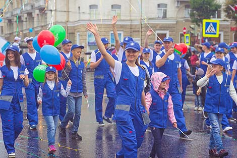 Festive Parade in Mogilev