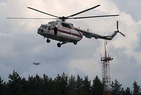 Belarus Emergencies Mi-8 helicopter