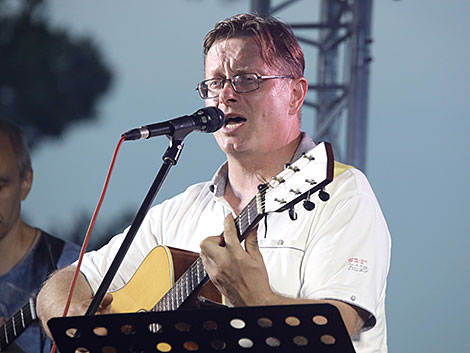 One of the founders of the festival, journalist and singer-songwriter Sergei Kulyagin