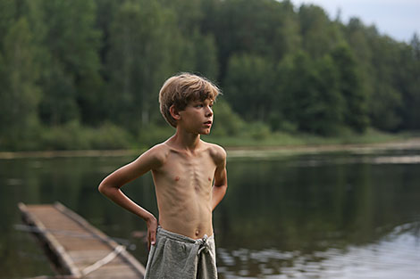 Actor Timur Nedzved portrays 13-year-old Kupala