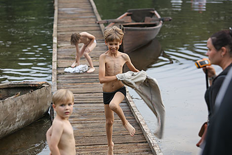 Actor Timur Nedzved portrays 13-year-old Kupala