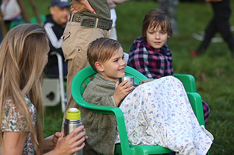 Actor Loran Lutskov stars as four-year-old Kupala