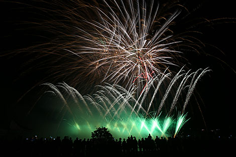 Navalnitsa festival of fireworks in Logoisk