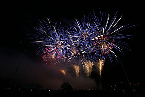 Navalnitsa festival of fireworks in Logoisk