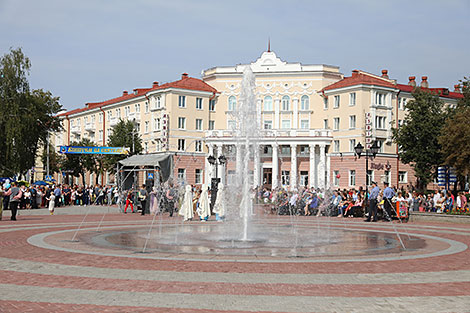 The opening ceremony of the Francysk Skaryna Square in Polotsk