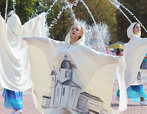 The opening ceremony of the Francysk Skaryna Square in Polotsk