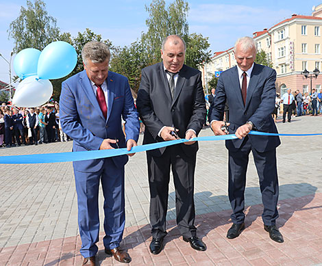 The opening ceremony of the Francysk Skaryna Square in Polotsk