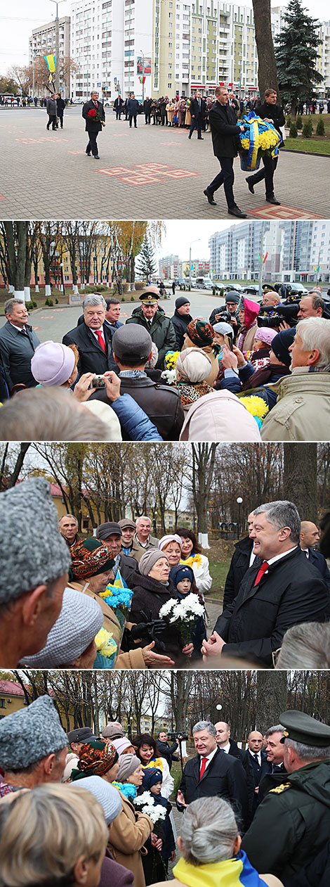 Ukrainian president laid flowers at Taras Shevchenko’s bust