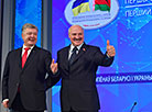 Belarus President Alexander Lukashenko and Ukraine President Petro Poroshenko