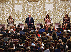 The meeting of Alexander Lukashenko with activists of the BRSM Youth Union in the Palace of Independence