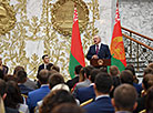 The meeting of Alexander Lukashenko with activists of the BRSM Youth Union in the Palace of Independence