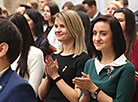 The meeting of Alexander Lukashenko with activists of the BRSM Youth Union in the Palace of Independence