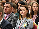 Lukashenko meets with BRSM Youth Union core group in the Palace of Independence