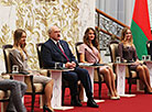 Lukashenko meets with BRSM Youth Union core group in the Palace of Independence