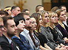 Lukashenko meets with BRSM Youth Union core group in the Palace of Independence