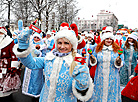 Parade of fairytale characters in Mogilev