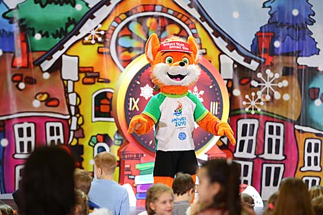 The 2nd European Games mascot Lesik the Fox