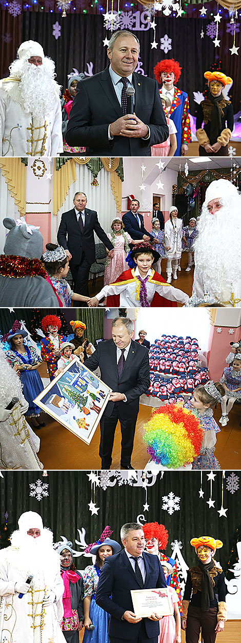 Sergei Rumas visits Radoshkovichi Boarding School  