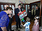 First Deputy Prime Minister of Belarus Alexander Turchin visits a family-type children’s home in Logoisk
